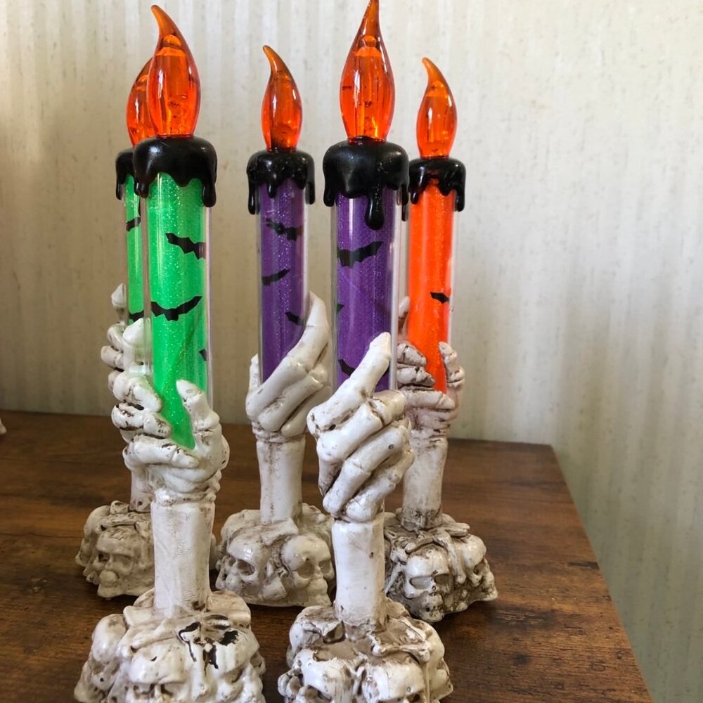 Halloween Ghost Hand Flameless Candle LED Light Bundle of 5 x 3 - Picture 2 of 6